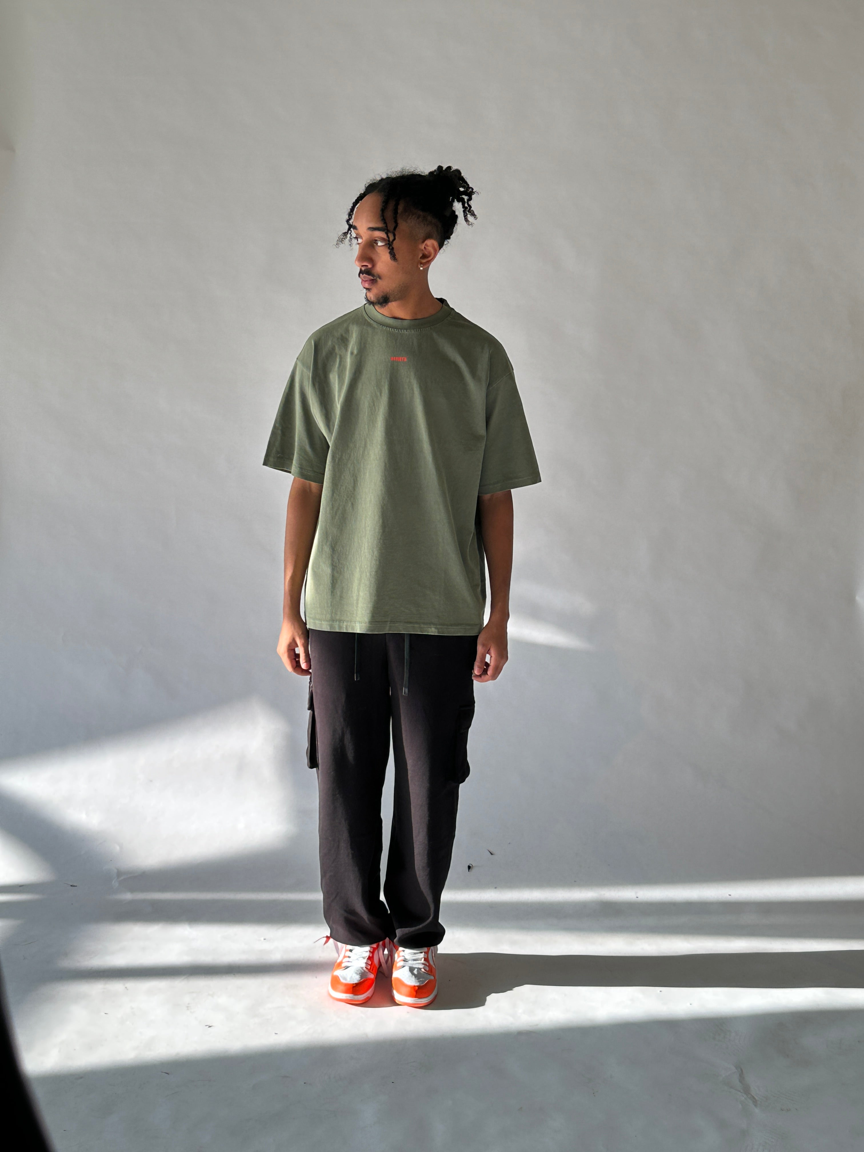 Mini Logo Tee olive & orange