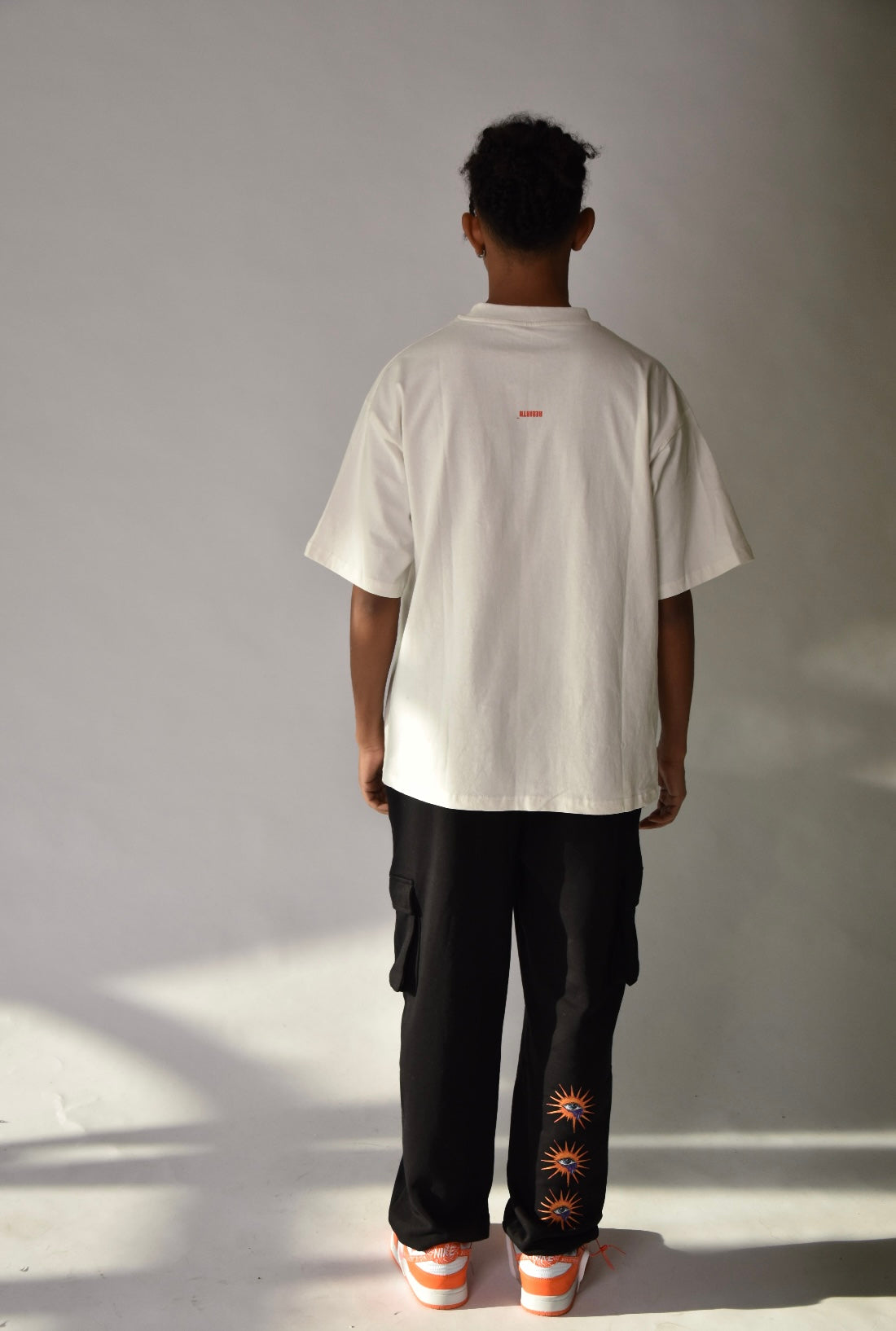 Mini Logo Tee white & orange